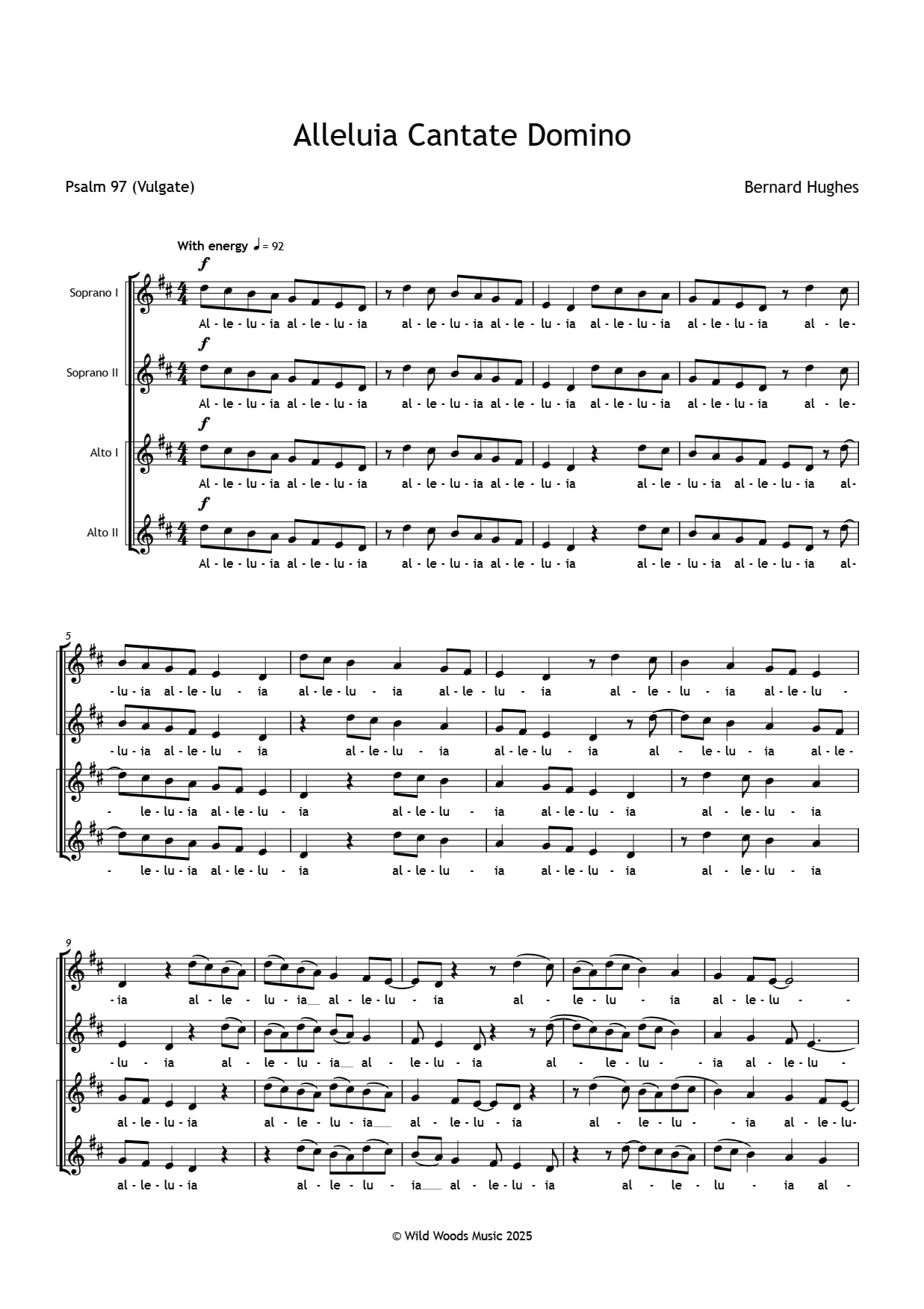 Hughes: Alleluia Cantate Domino - Image 2