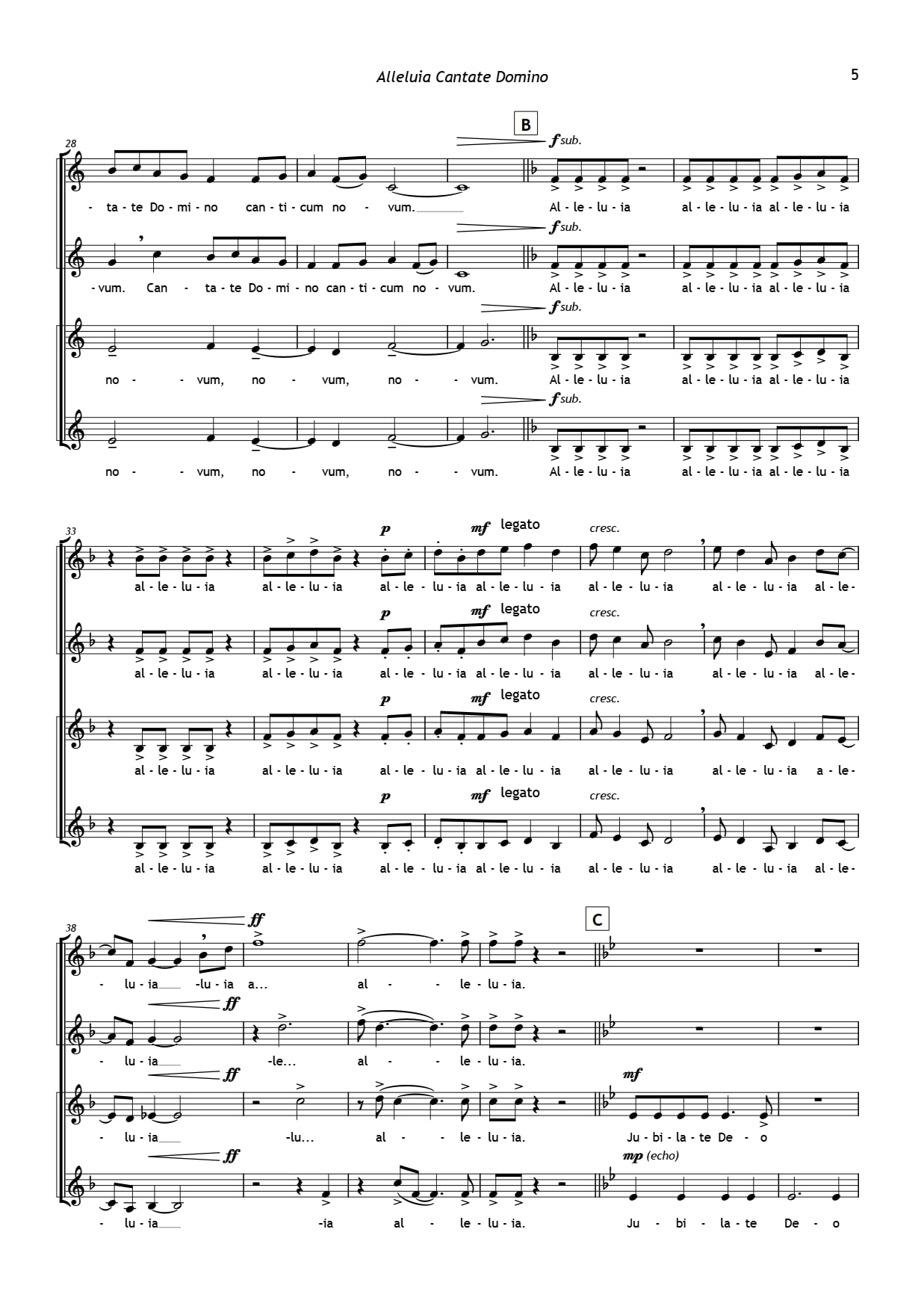 Hughes: Alleluia Cantate Domino - Image 4